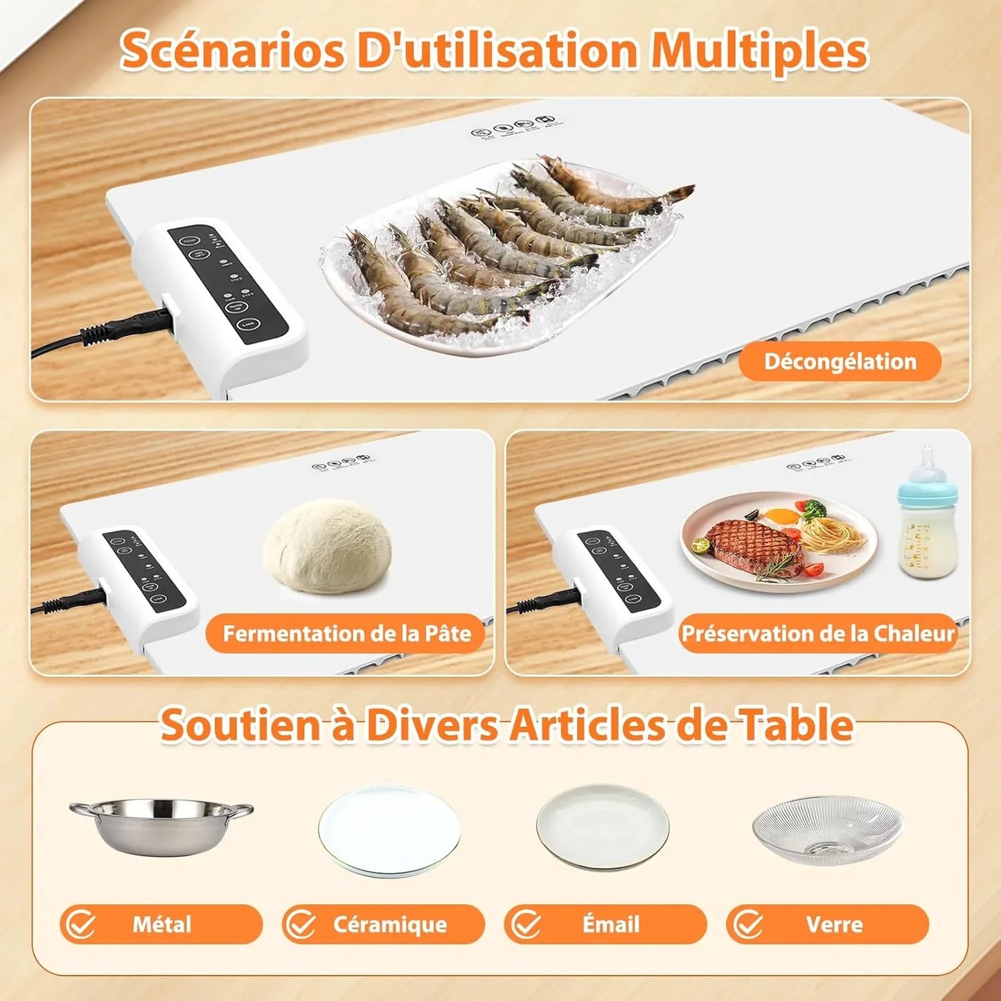 Plaque Chauffante Electrique en Silicone